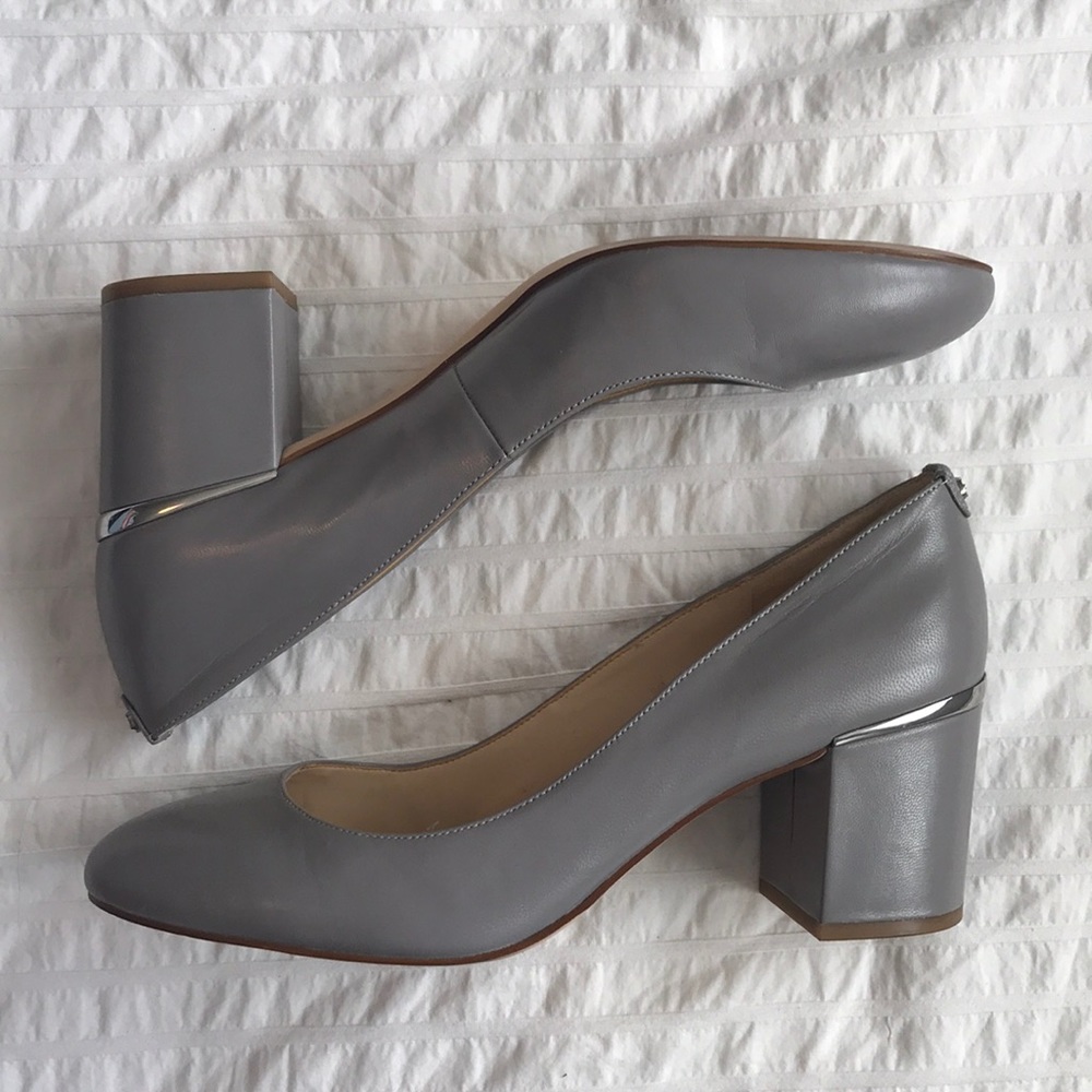 Nine West matte grey heels